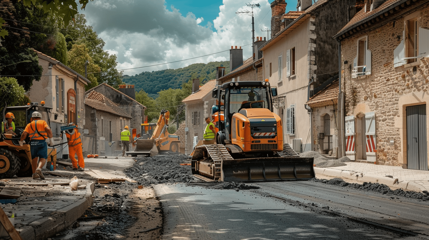 Travaux de voirie au Fontenil