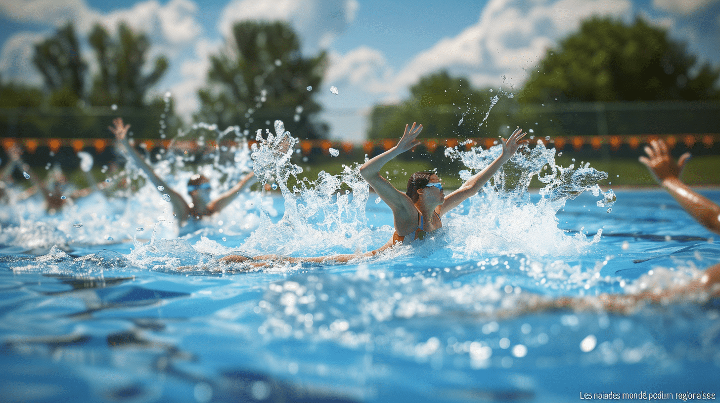 Les naïades brianconnaises montent sur le podium regional de natation synchronisee.