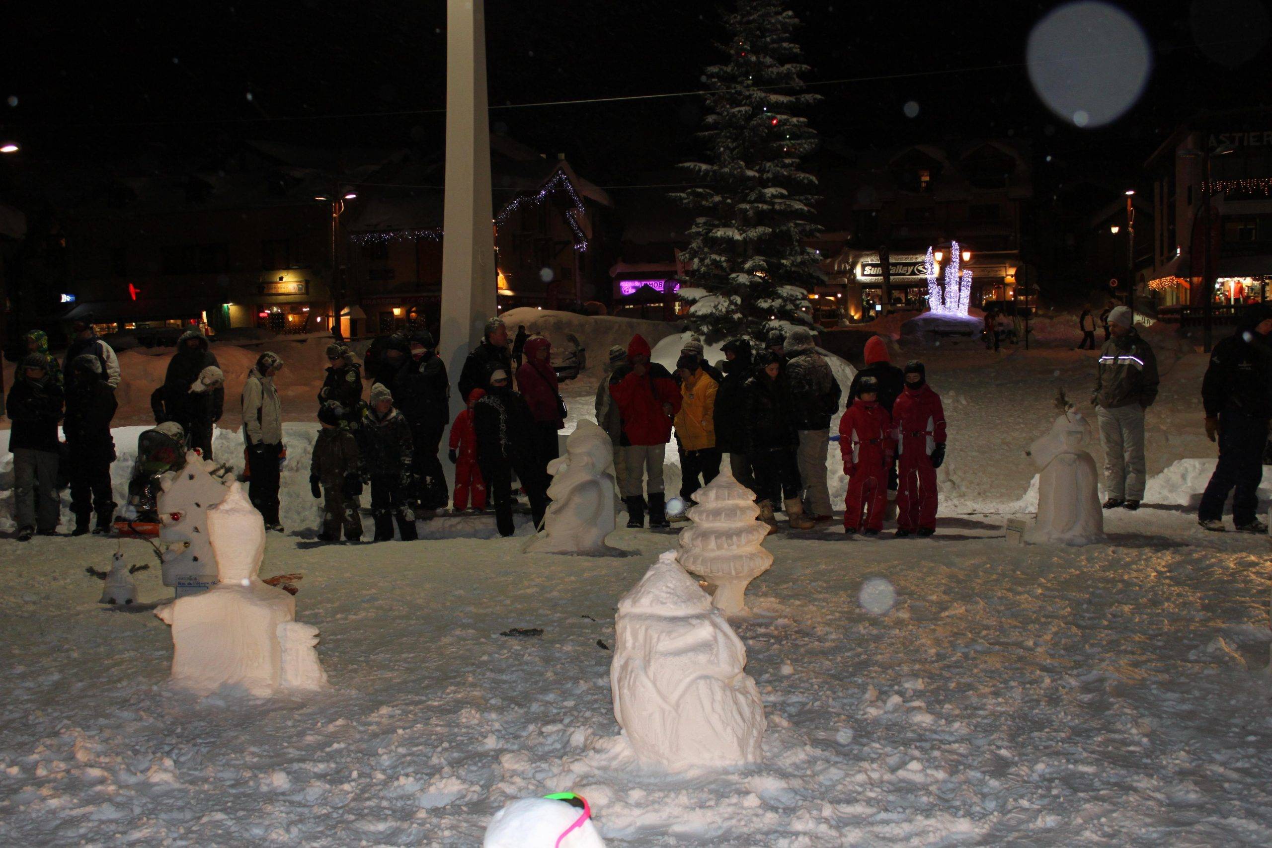 Opération sculptures sur neige