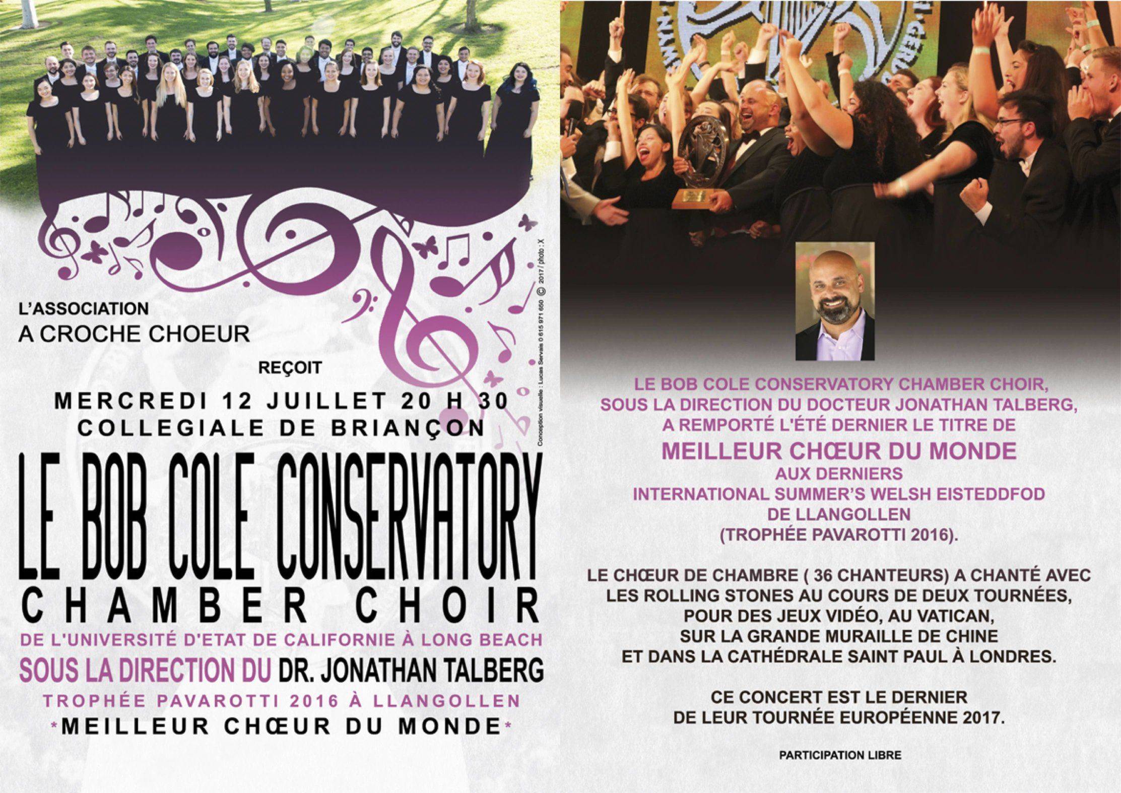 Le Bob Cole Conservatory en concert mercredi 12 !
