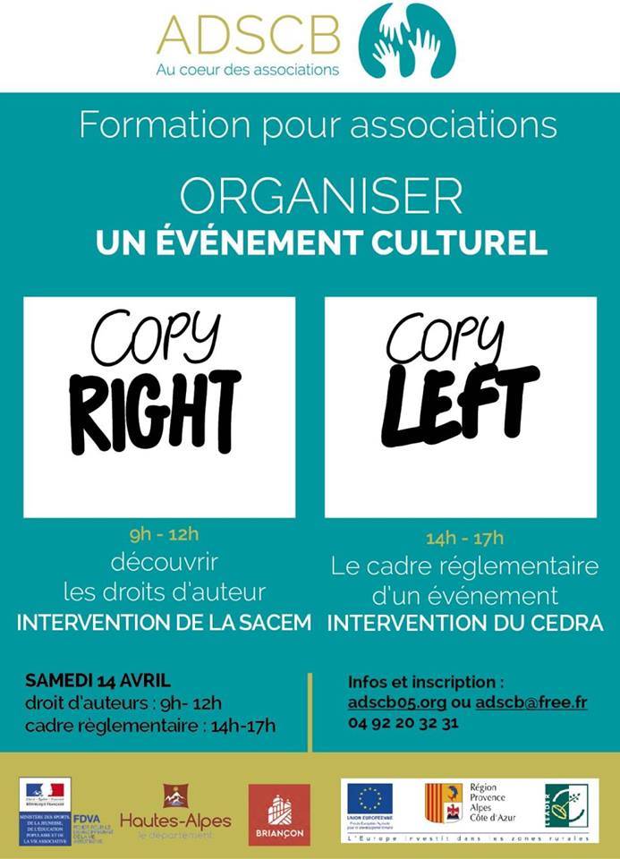 Formations pour associations à venir au mois d'Avril