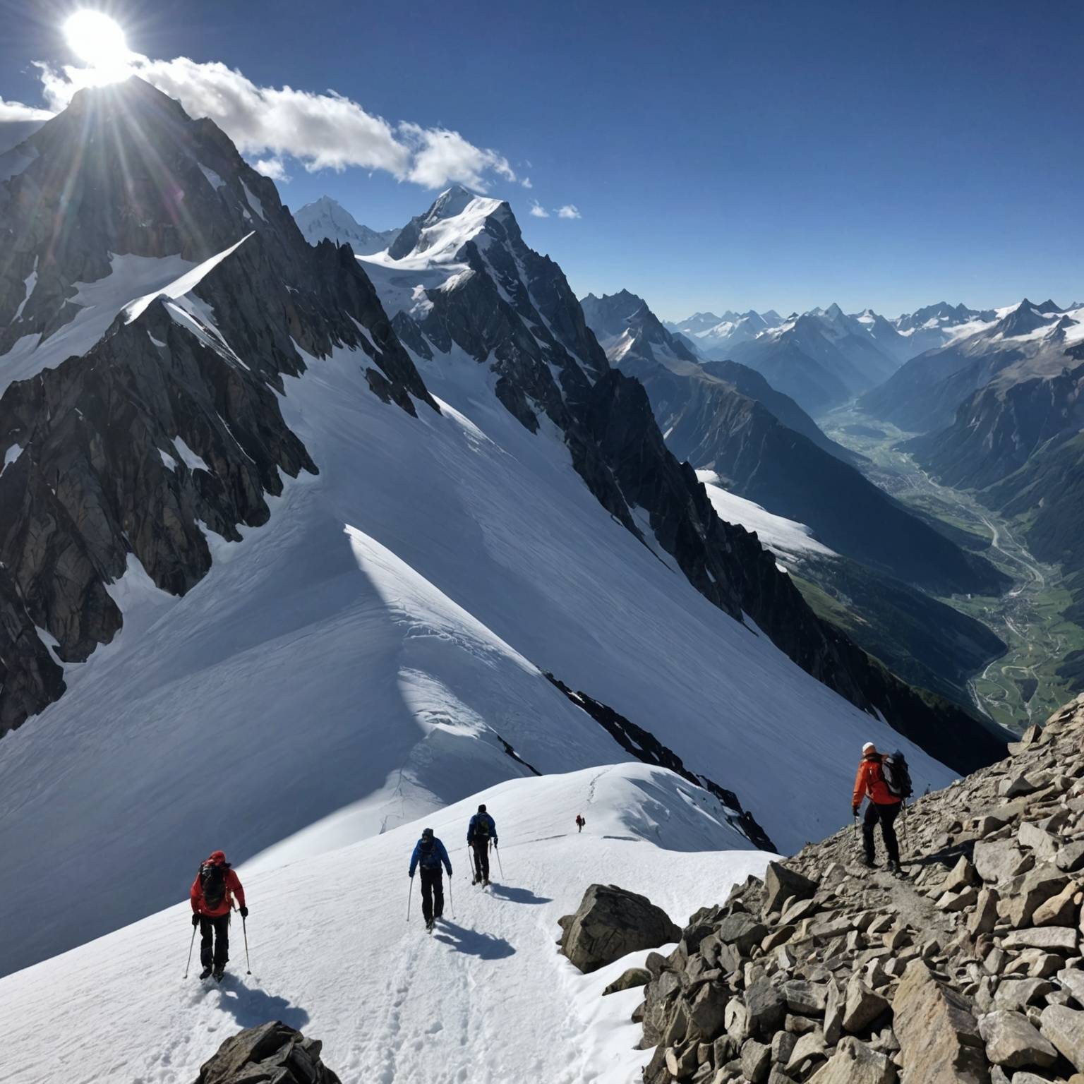 Un non voyant a réalisé l'ascension du Mont Blanc