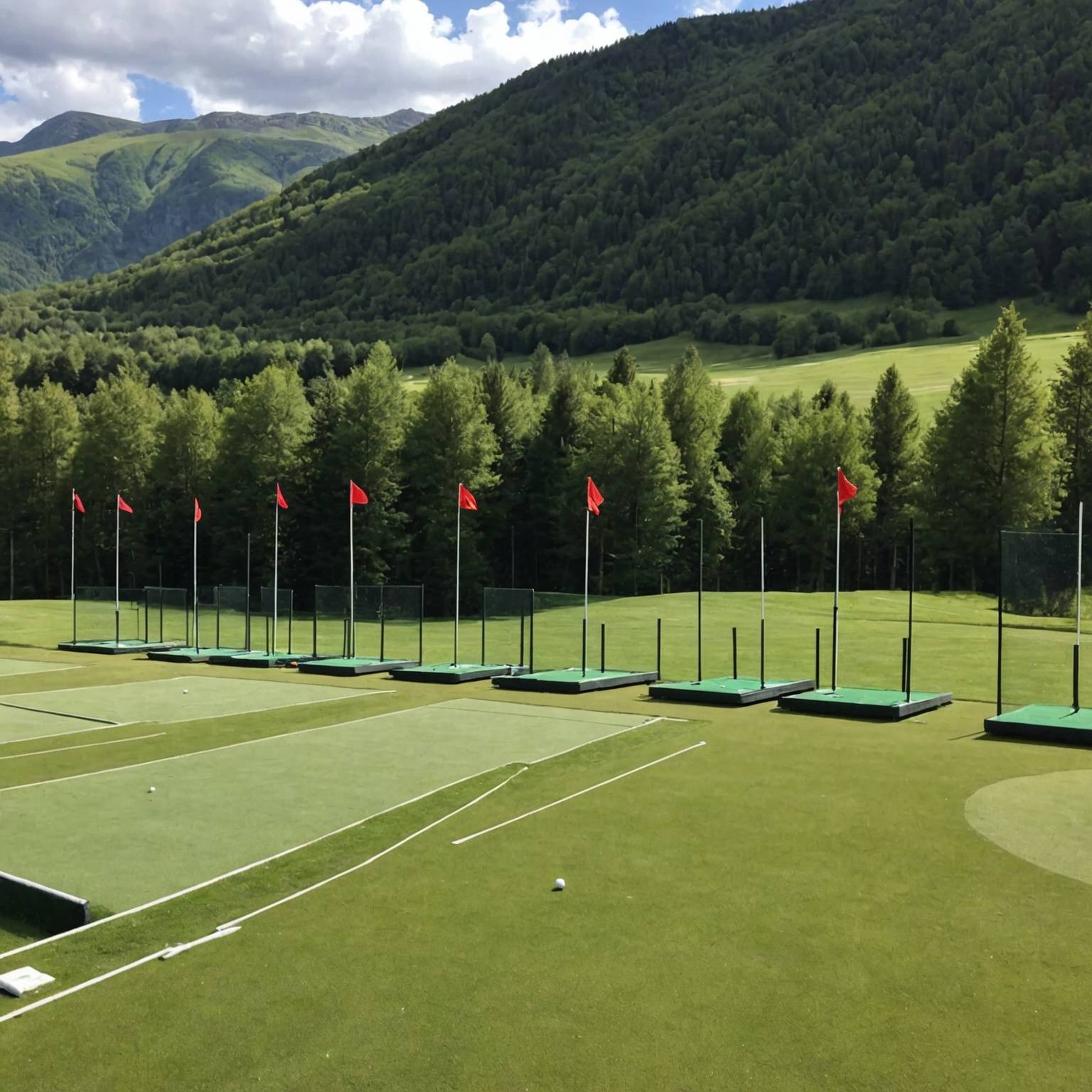 Un practice de Golf à Puy Saint-Vincent