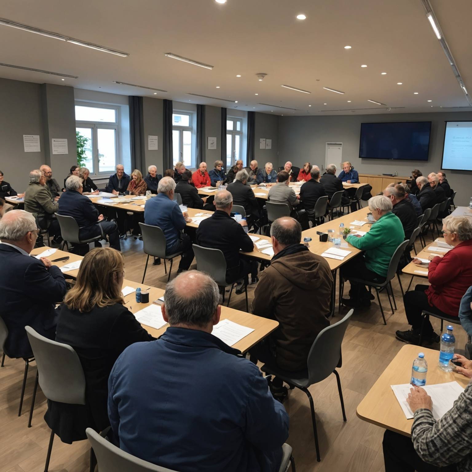 Une trentaine d'habitants invités d' Eausecours