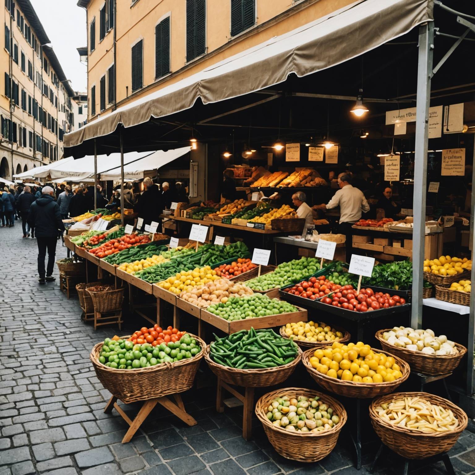 Un marché italien installé une semaine