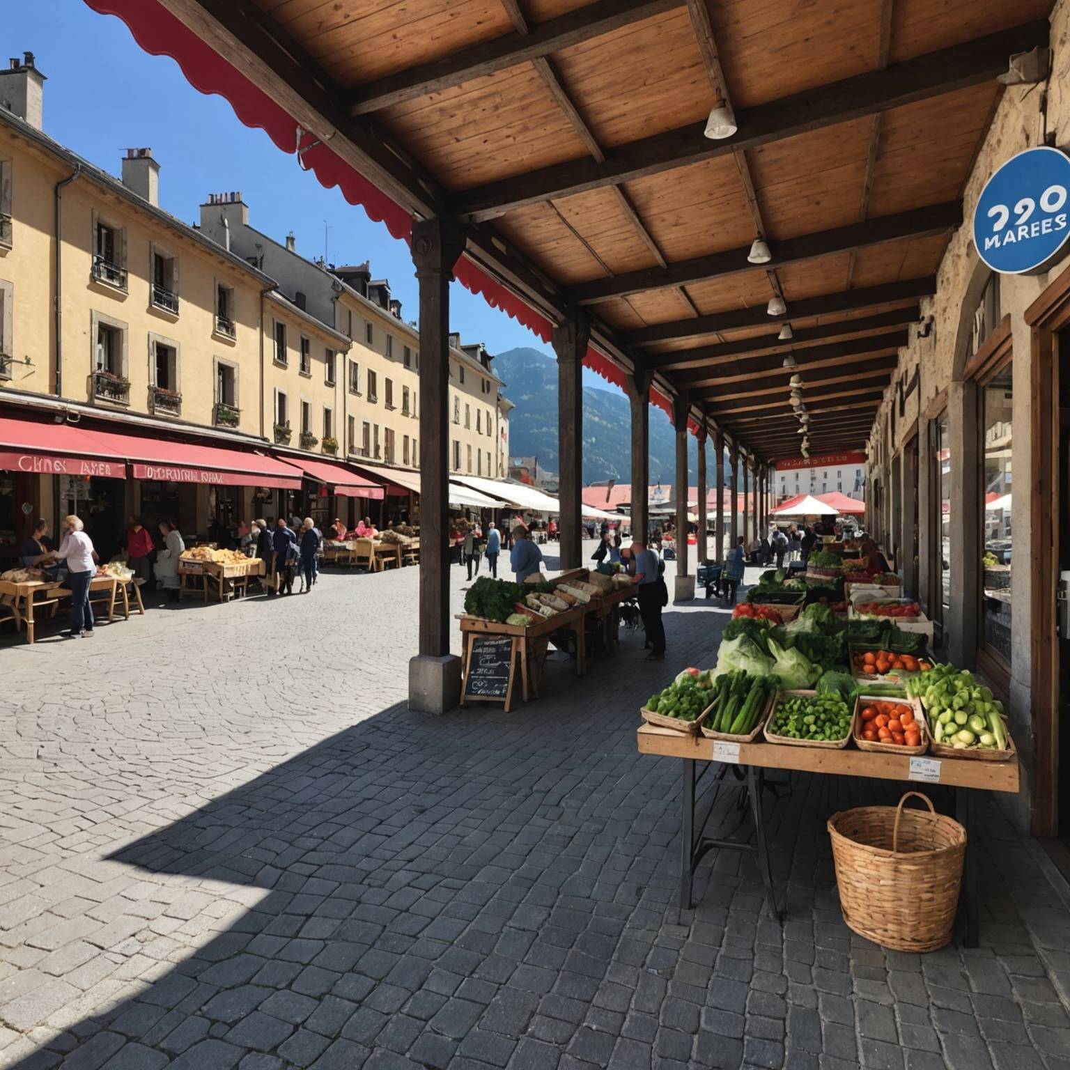Emplacement pour le marché Briançon