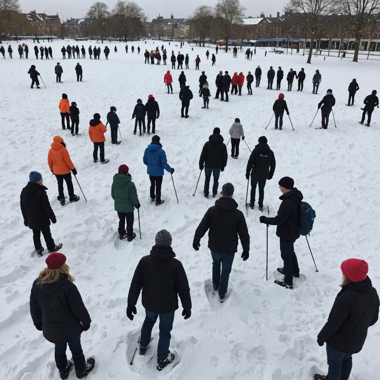 Appel à volontaires pour une œuvre de land-art sur la neige