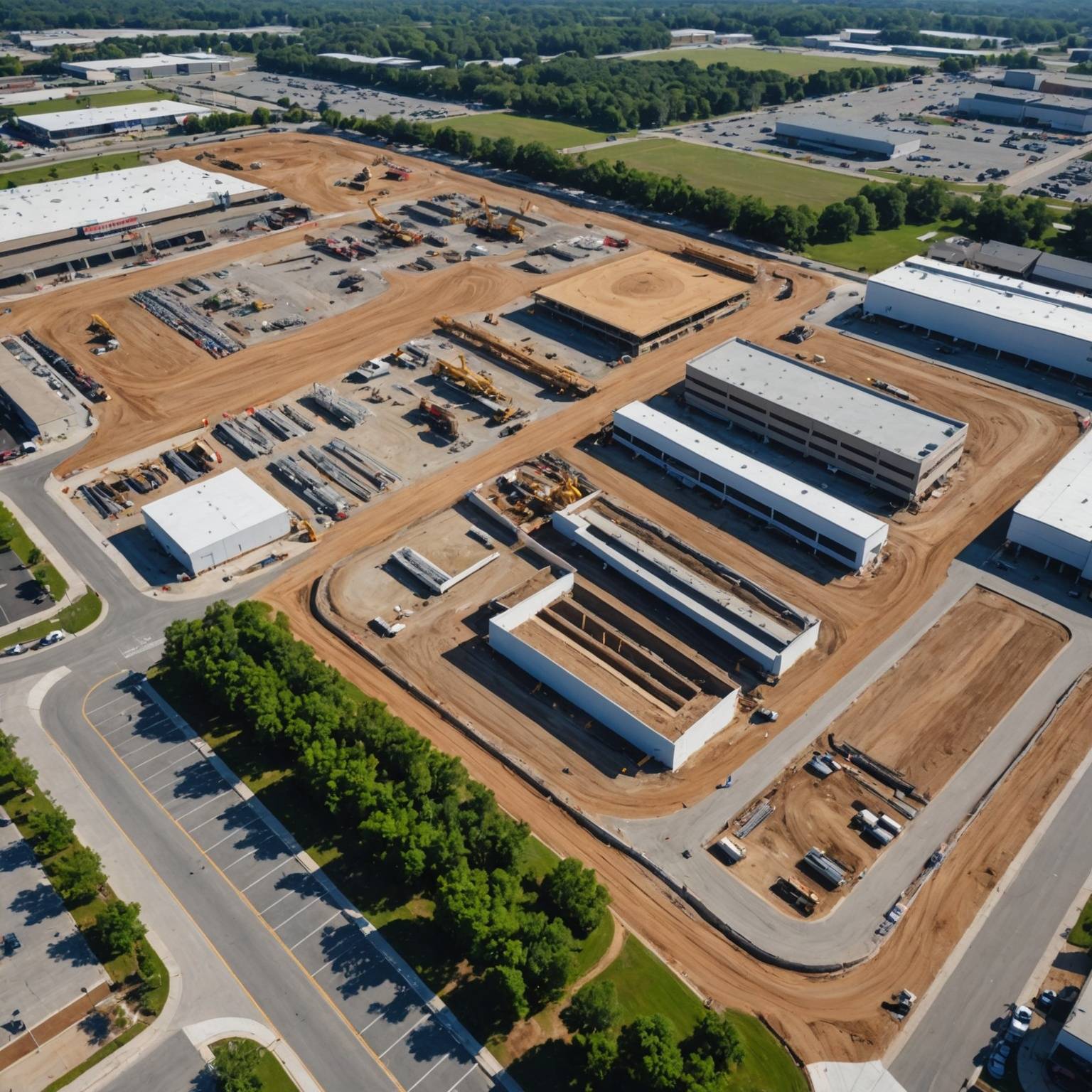 Début des travaux Centre Commercial Sud