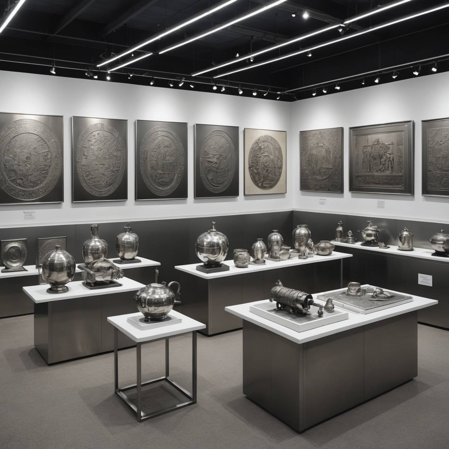 Exposition de gravures sur inox