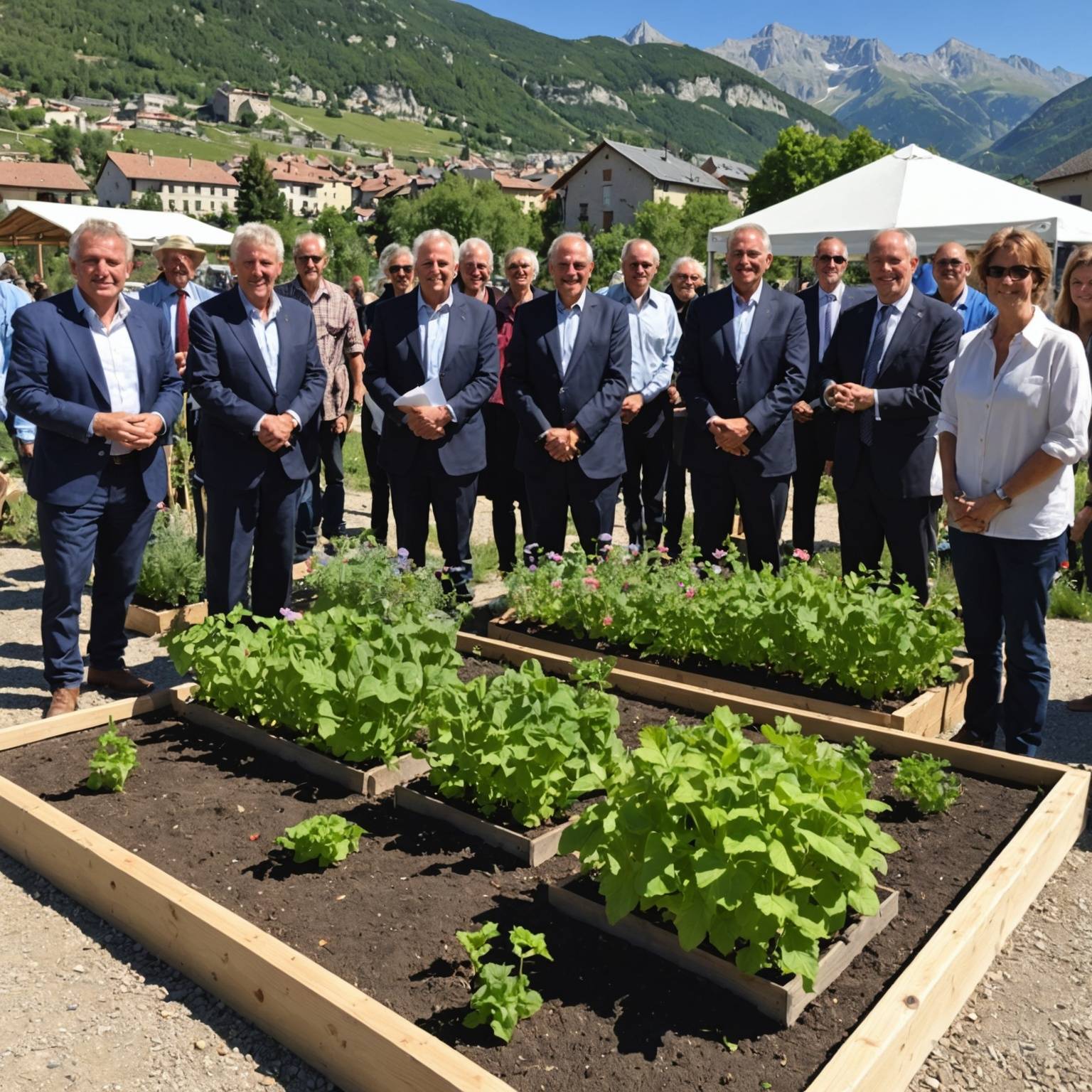 Inauguration des jardins familiaux de Briançon