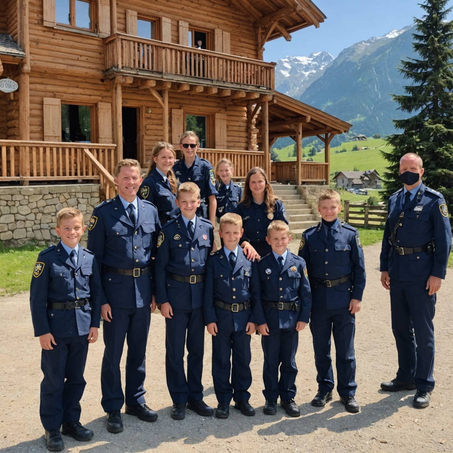 Montgenevre reçoit les enfants de l'Orphelinat Mutualiste de la Police Nationale