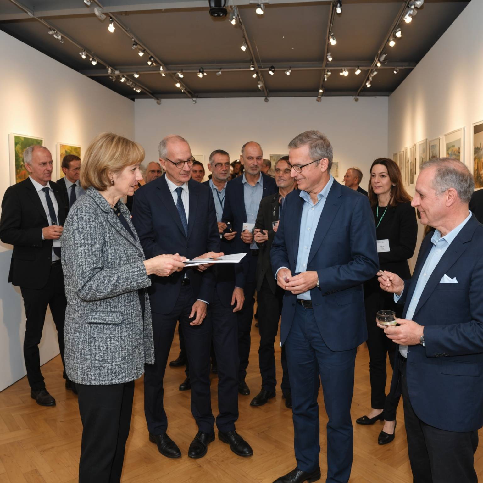 Vernissage de l'exposition...