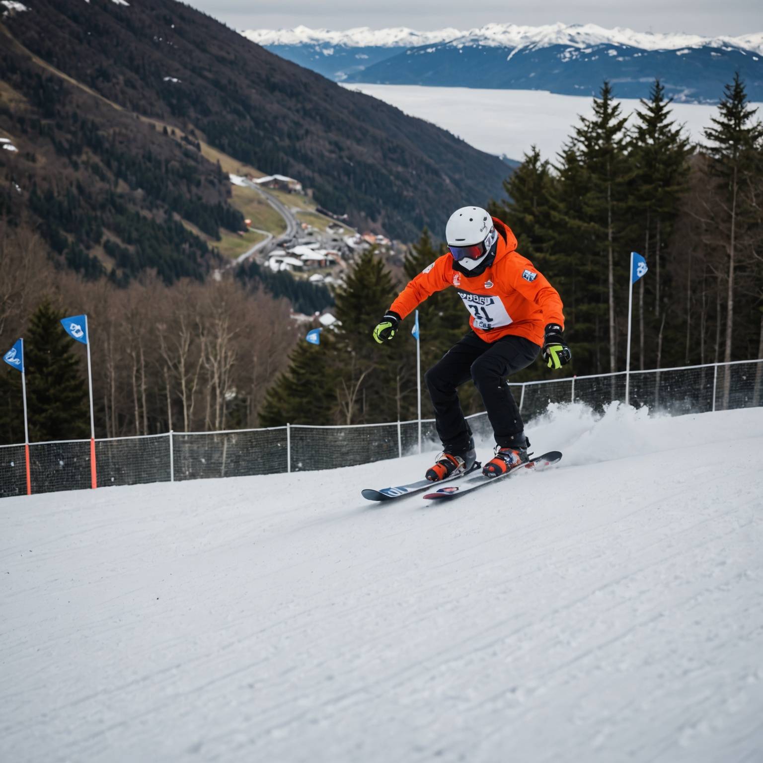 Report de la coupe d'europe de snowboard à Puy Saint-Vincent