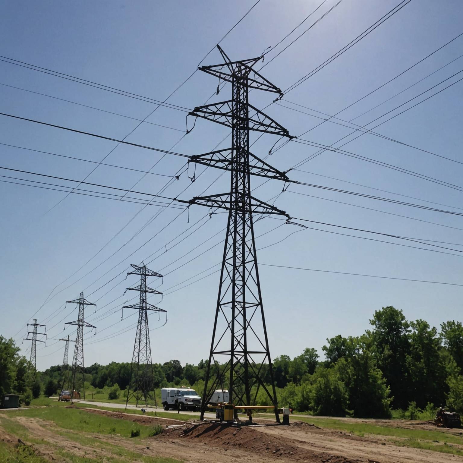 EDSB, dépose de lignes aériennes