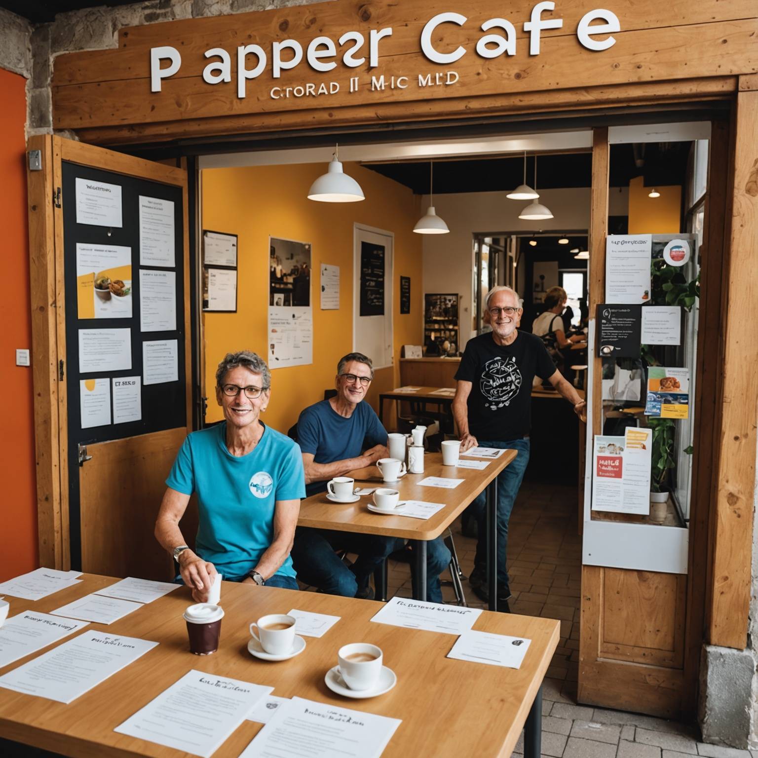 Programme du café-papier, café à thème de la MJC-centre social du Briançonnais.