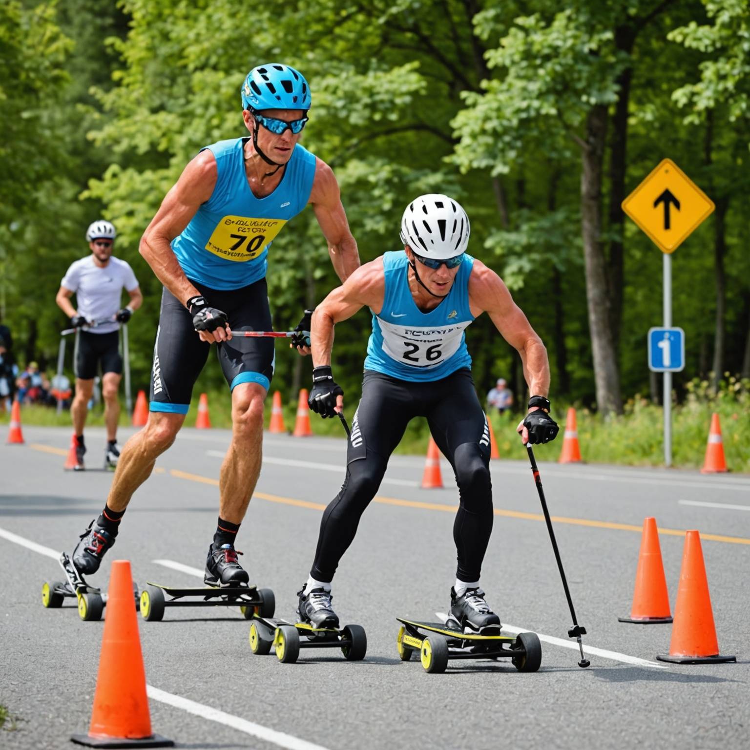 Course de rollerski et restrictions de circulation