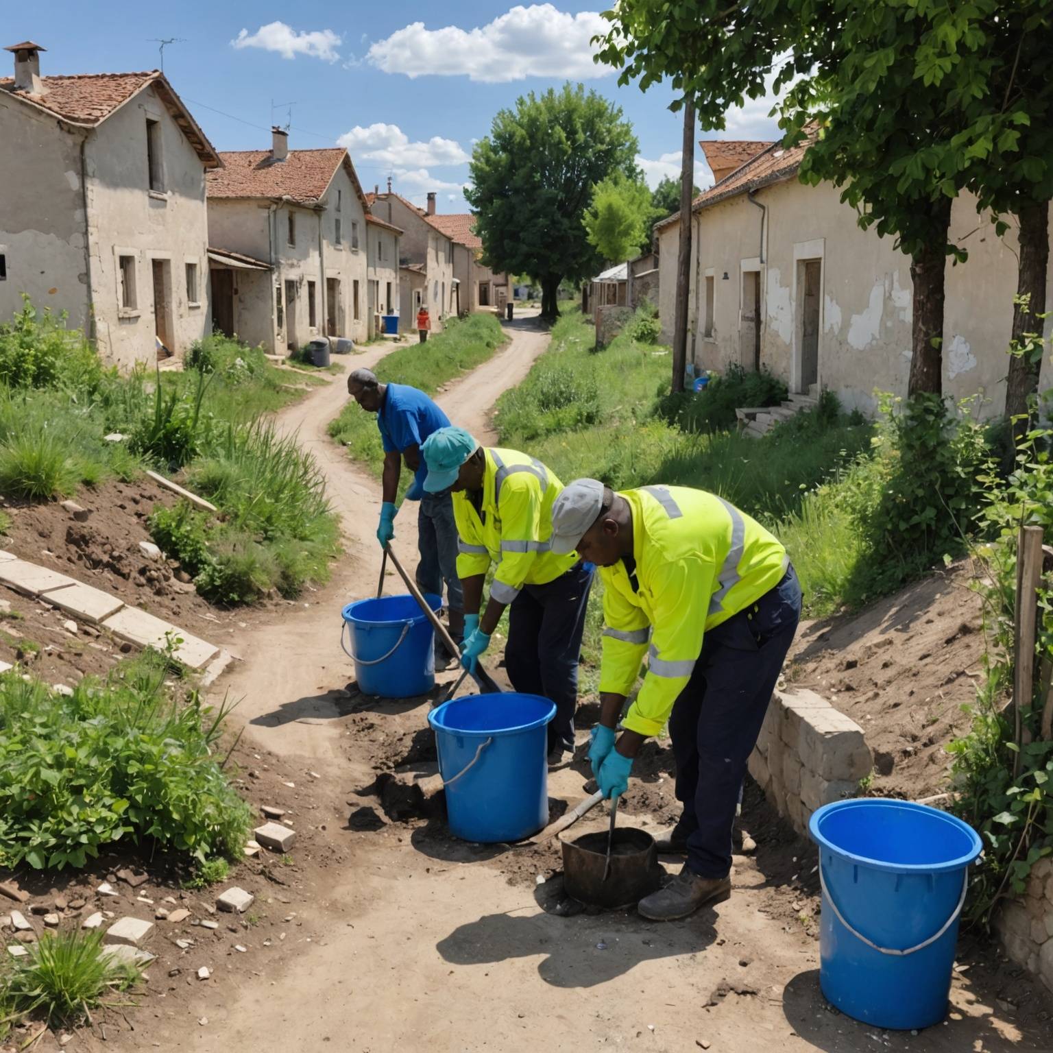 Travaux d’assainissement sur les hameaux du Pays des Écrins