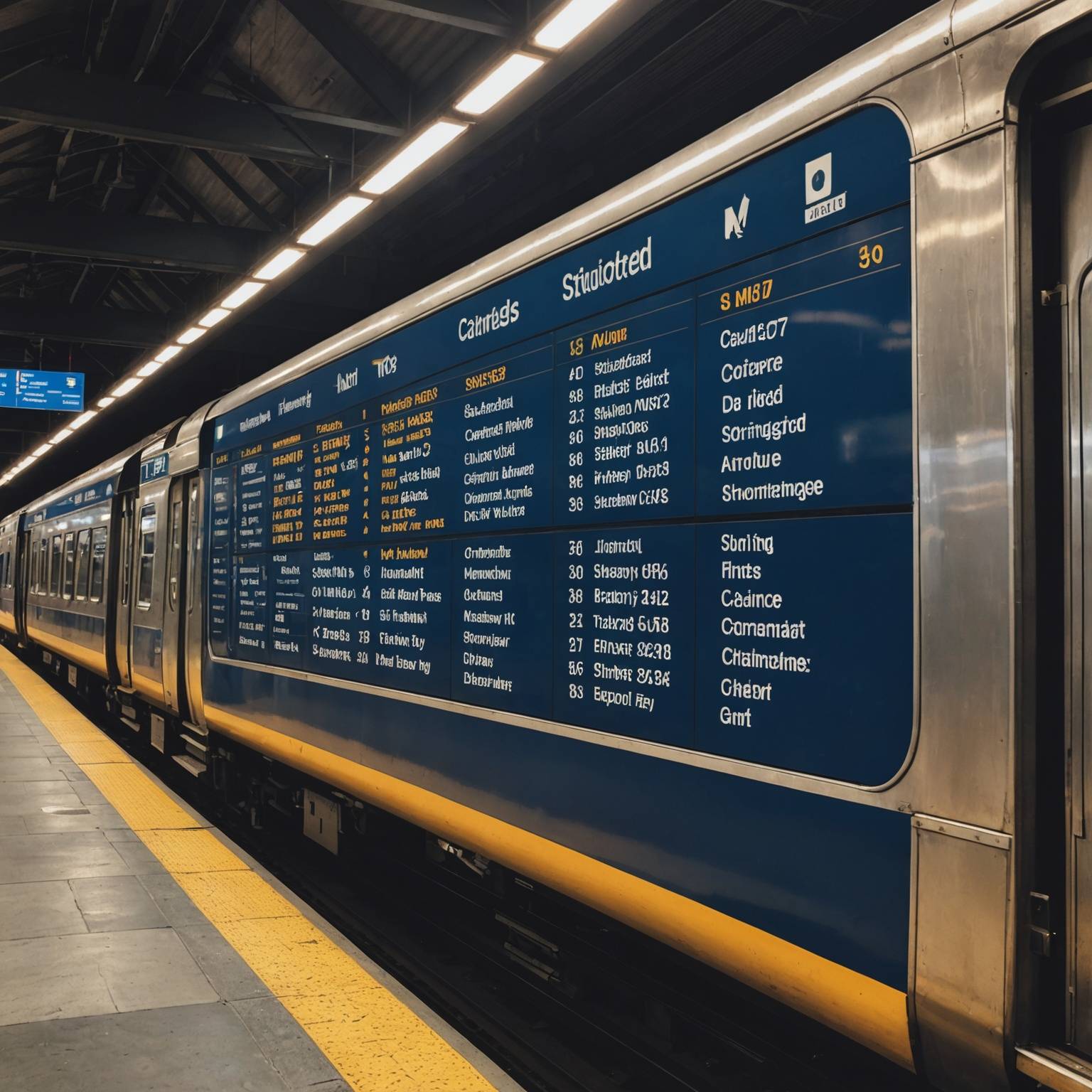 Modifications horaires trains