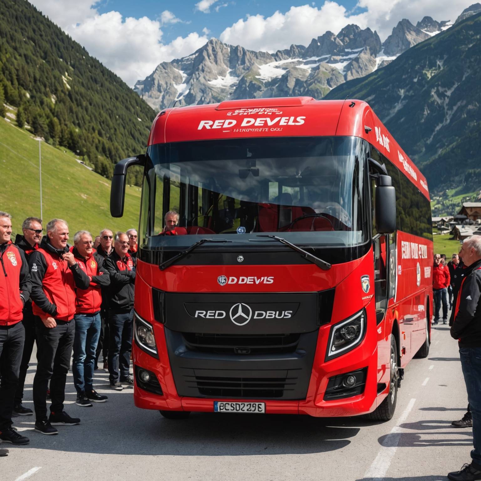 Présentation du Bus des Diables Rouges à Serre Chevalier