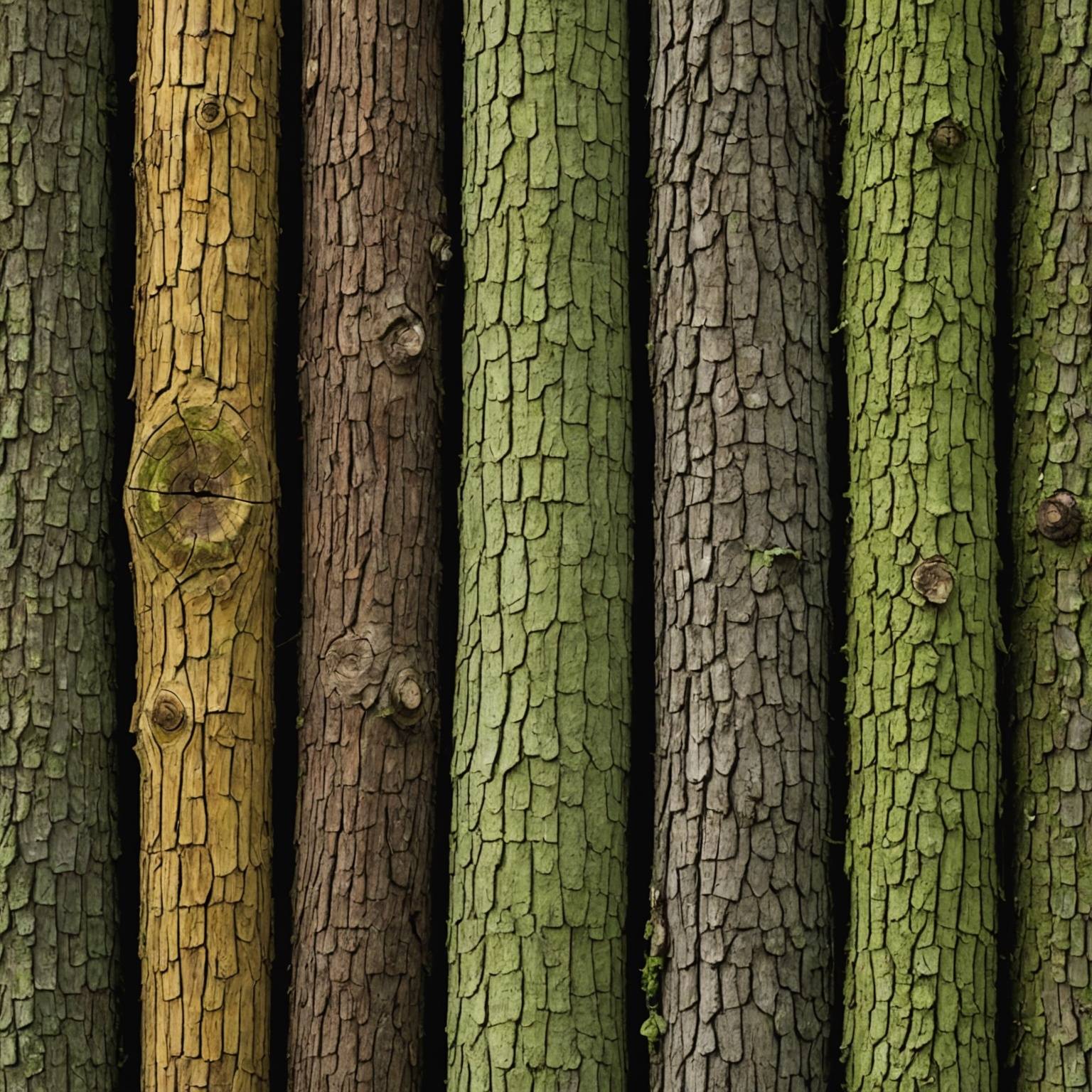 Variantes sur le tronc d'arbre